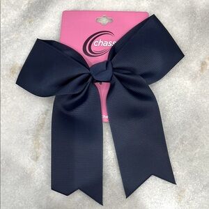 CHASSE Navy Blue Cheerleader Hair Bow